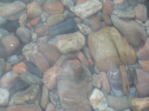 Rocks in Old Woman Bay Lake Superior