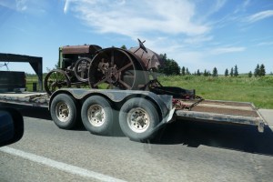 Old tractor travels the Prairies